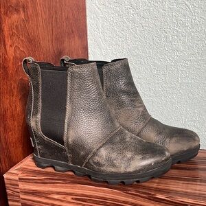 Sorel Joan of Arctic Wedge, Quarry Gray, women’s size 9